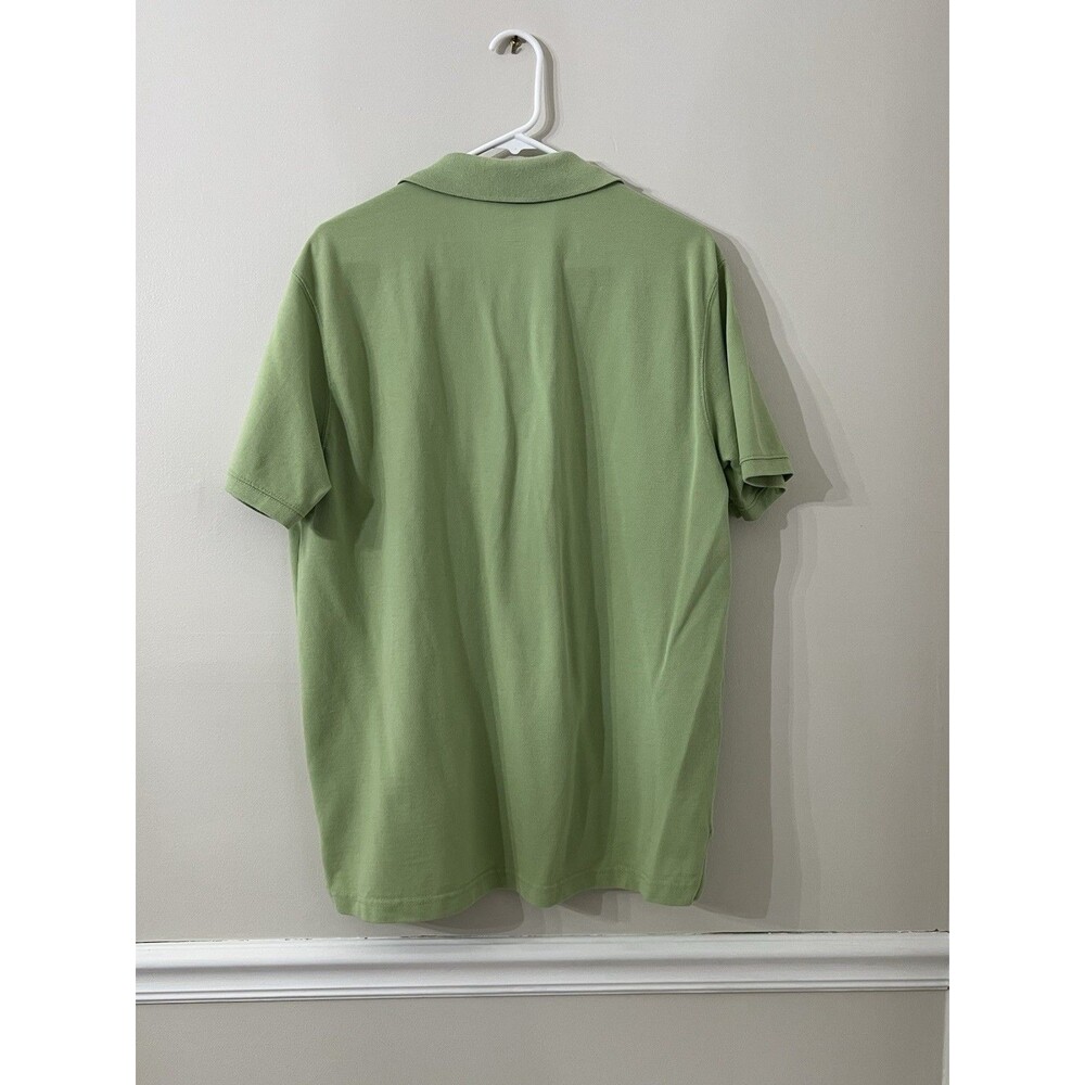 St. John’s Bay Men’s Large Heritage Pique Polo Shirt Sage Green 100% Cotton - Picture 3 of 4